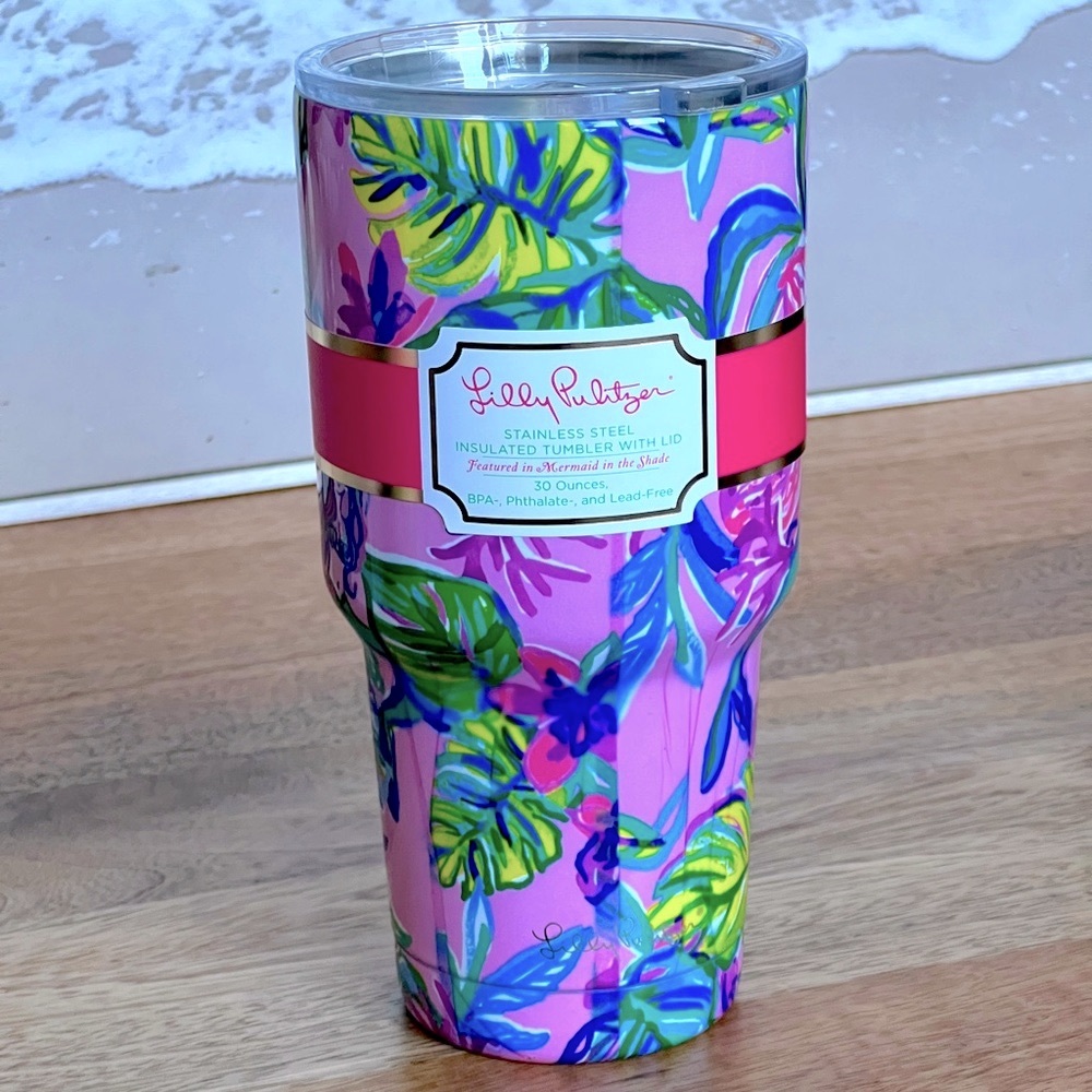 Lilly Pulitzer Metal Tumbler in Mermaid in the Shade NWT
